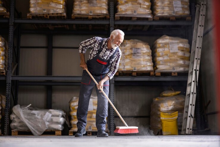 warehouse sweeping